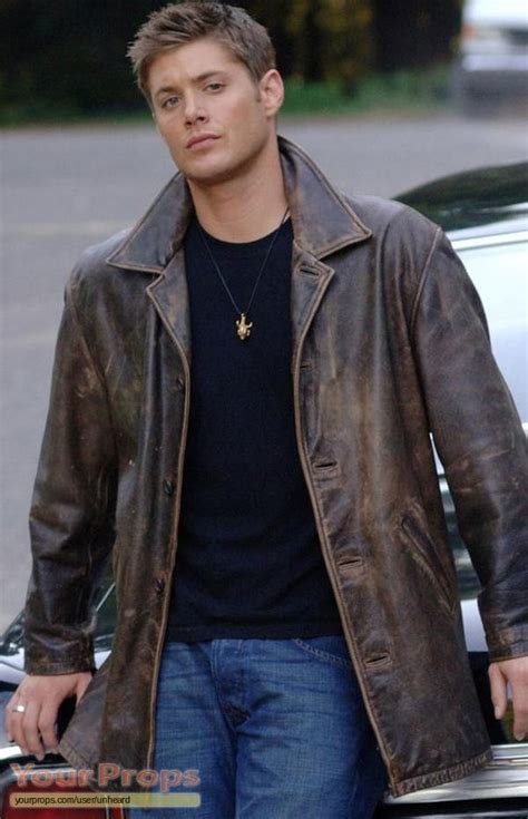 replica dean winchesters jacket|dean winchester brown leather jacket.